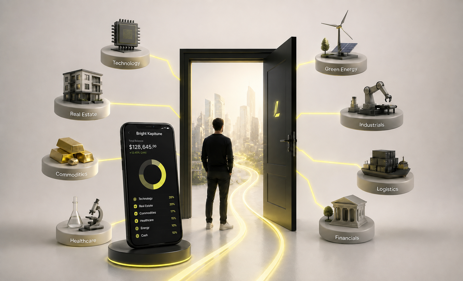 Bright Kapitune — access to all economic sectors on one platform